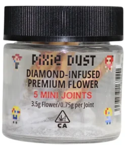 Pixie Dust Diamond Infused Flower 3.5g THCA Mini Joints Tigers Blood - pixie Pod | pixi pod 4g | pixie dust disposable