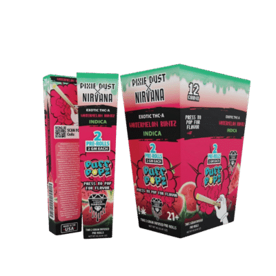 Pixie Dust x Nirvana 2g Exotic Thca Pre-Rolls Watermelon Runtz - pixie Pod | pixi pod 4g | pixie dust disposable